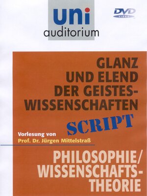 cover image of Glanz und Elend der Geisteswissenschaften
